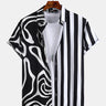 Zebra-Print And Stripe Shirt