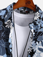 Beach Floral Lapel Shirt