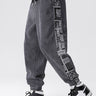 Corduroy Paisley Print Panel Pant