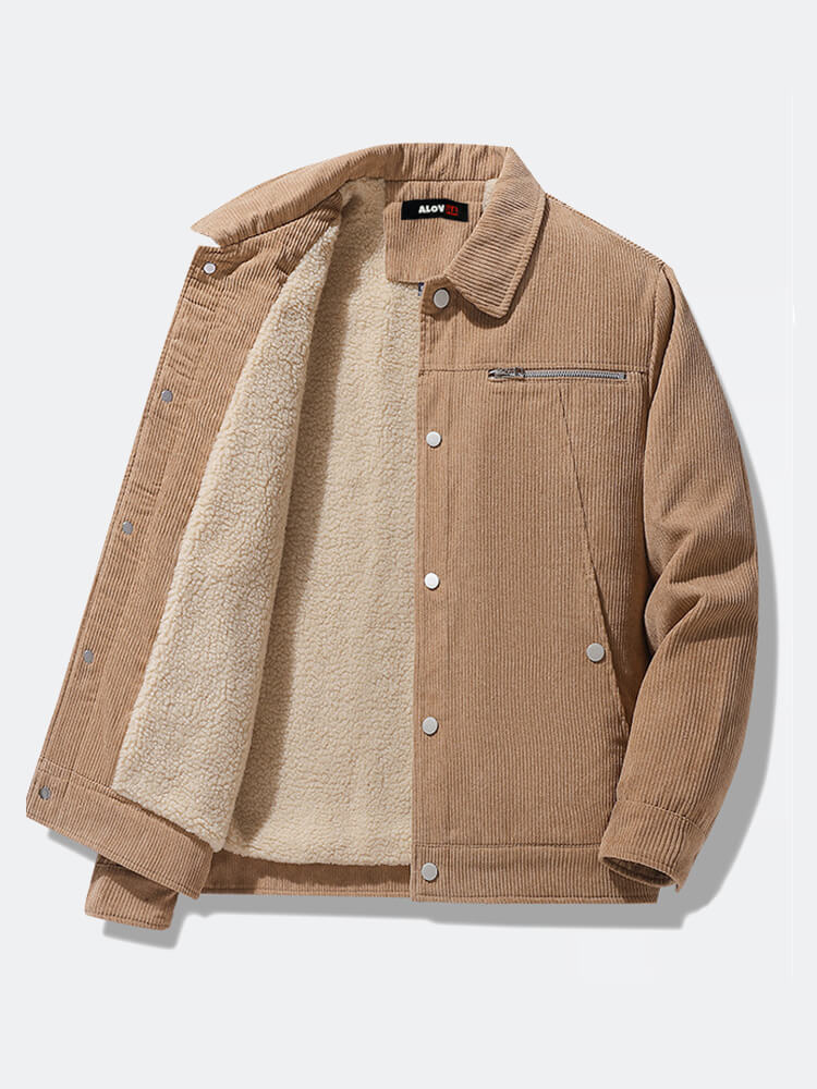 Corduroy Sherpa Coat