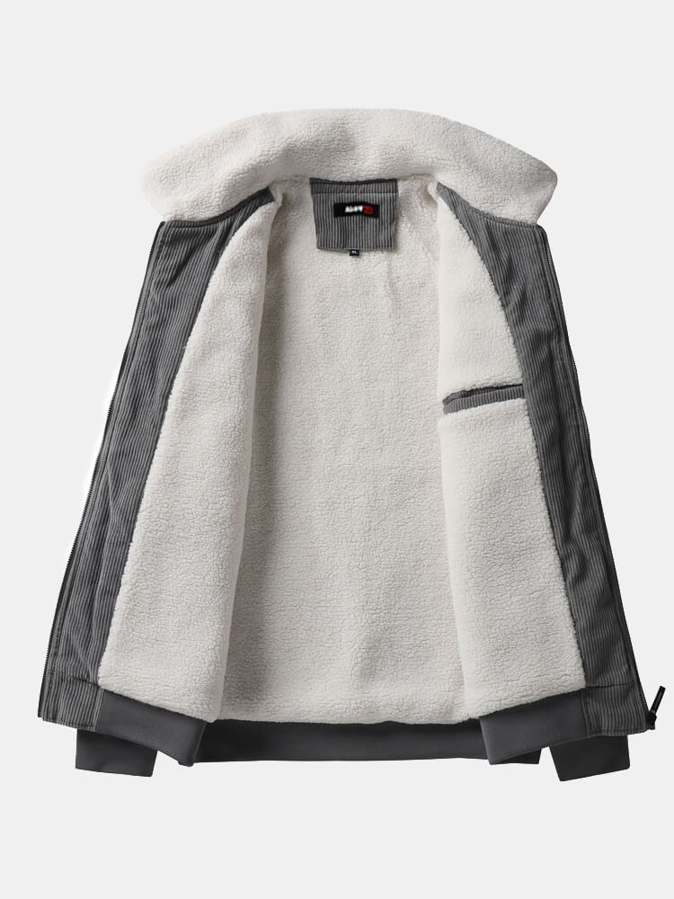 Corduroy Sherpa Coat