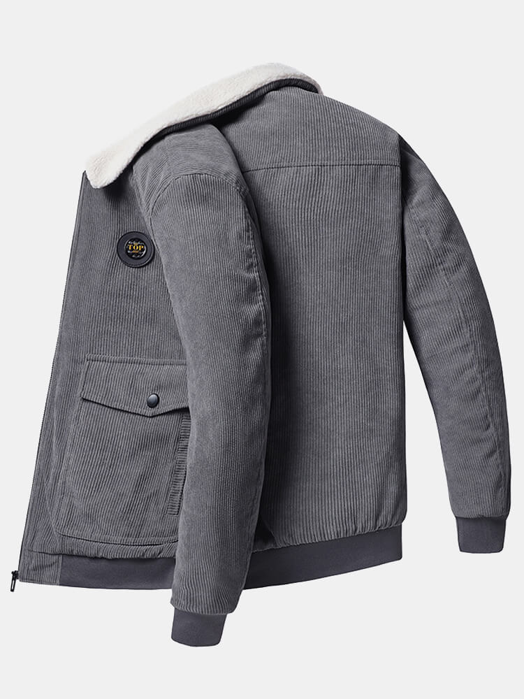 Corduroy Sherpa Coat