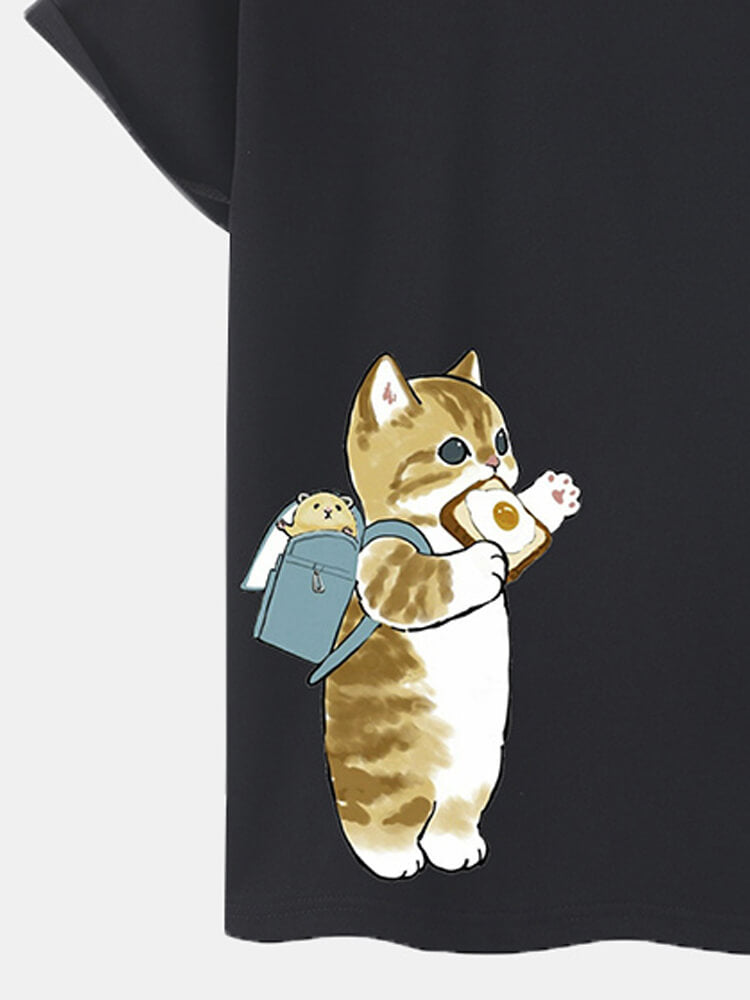  Cat Cotton T-Shirt