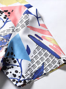Ink Leaf Abstract Print Shirt