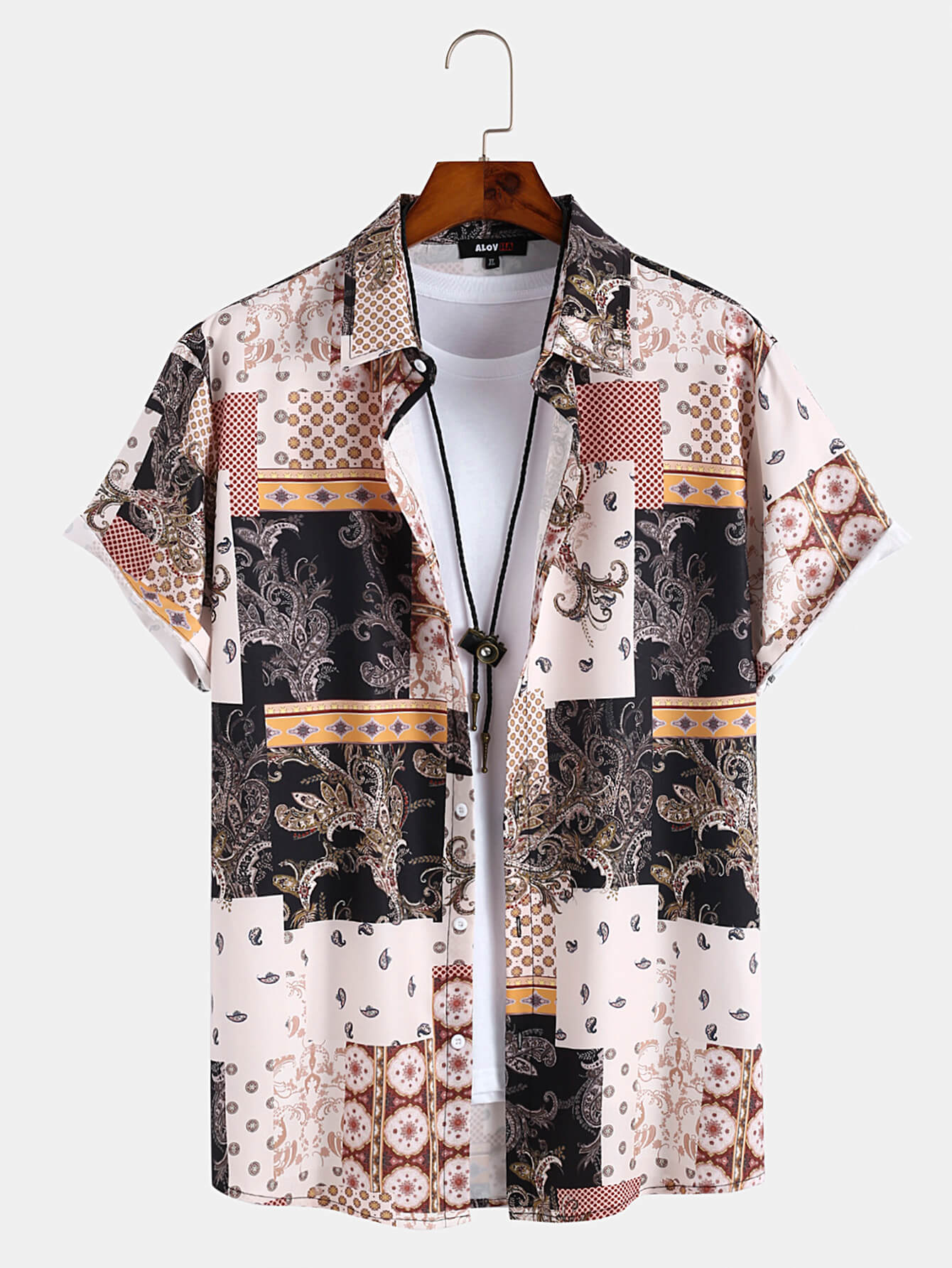 Paisley Print Ethnic Style Shirt