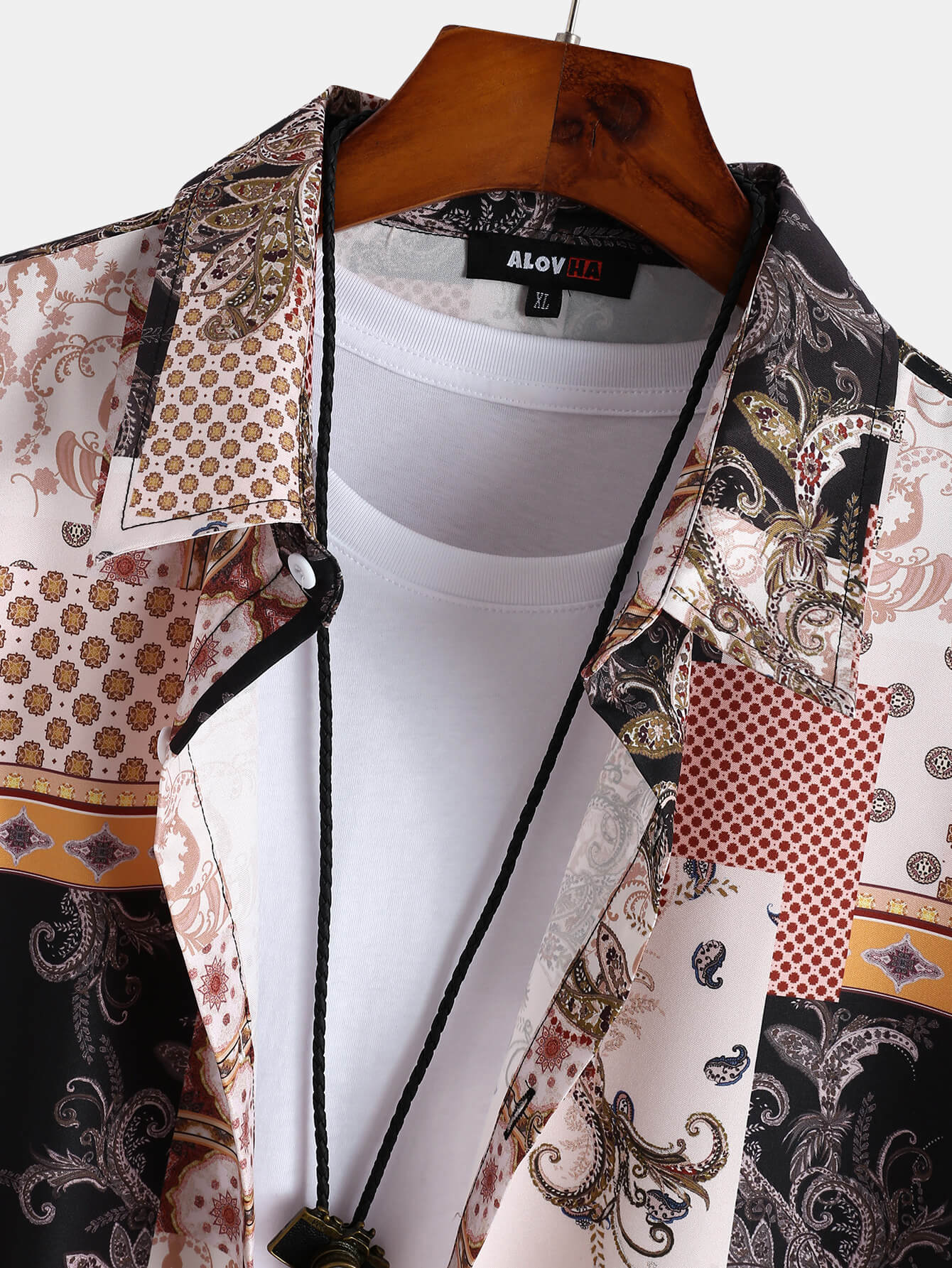 Paisley Print Ethnic Style Shirt