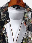 Rose Skull Print Shirt