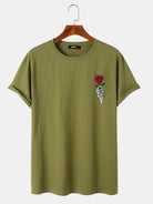 Skull Rose Print T-Shirt