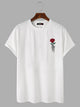 Skull Rose Print T-Shirt