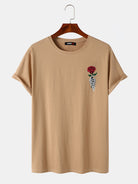 Skull Rose Print T-Shirt