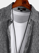 Striped Lapel Shirt