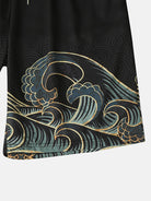 Wave Print Two-Piece Set